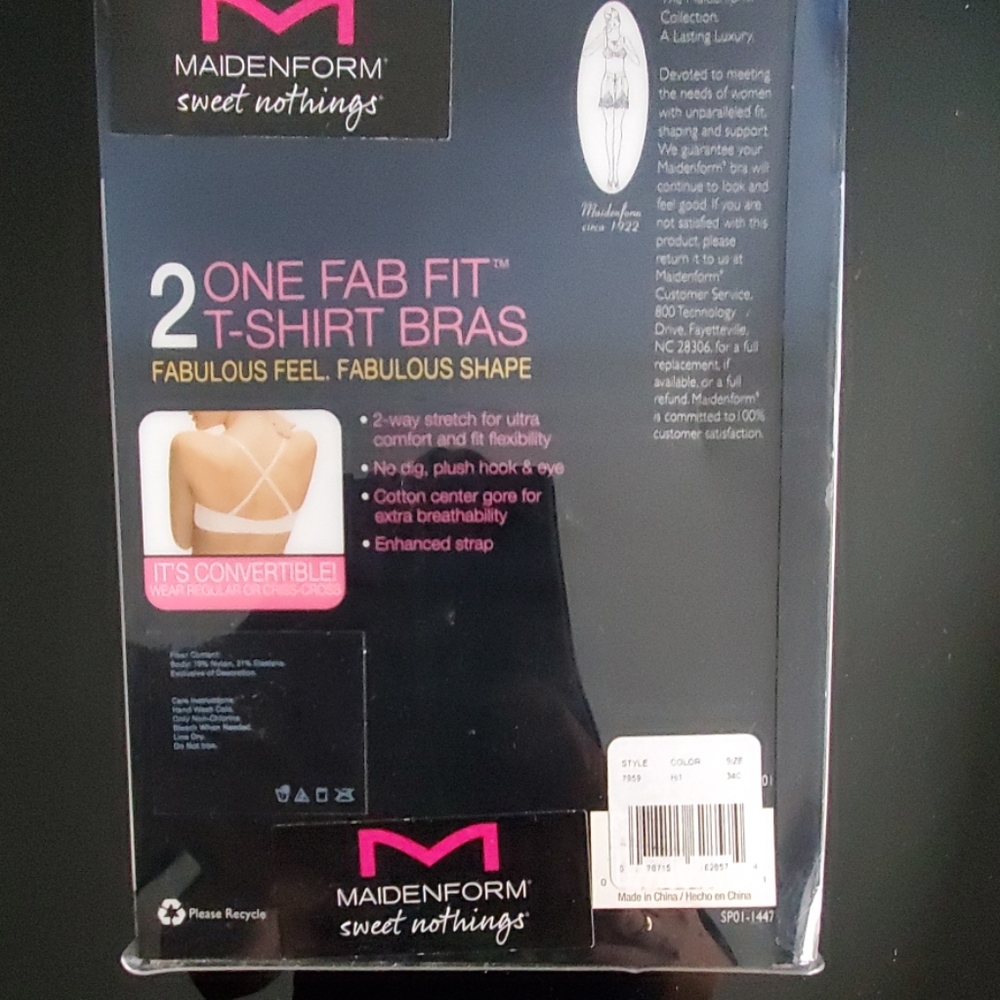 MAIDENFORM BRAS TWO - Picture 2 of 2